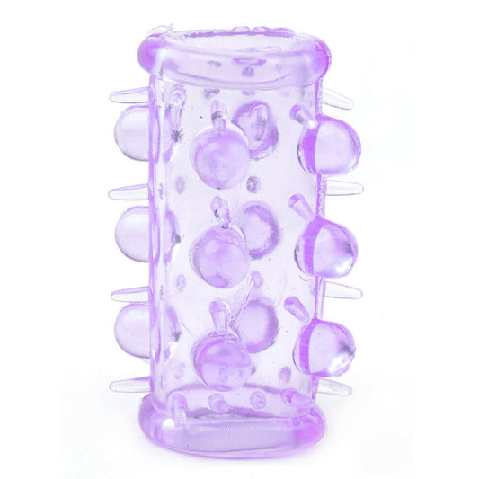 Finger Crystal Soft Silicone Spike Ball Sleeve