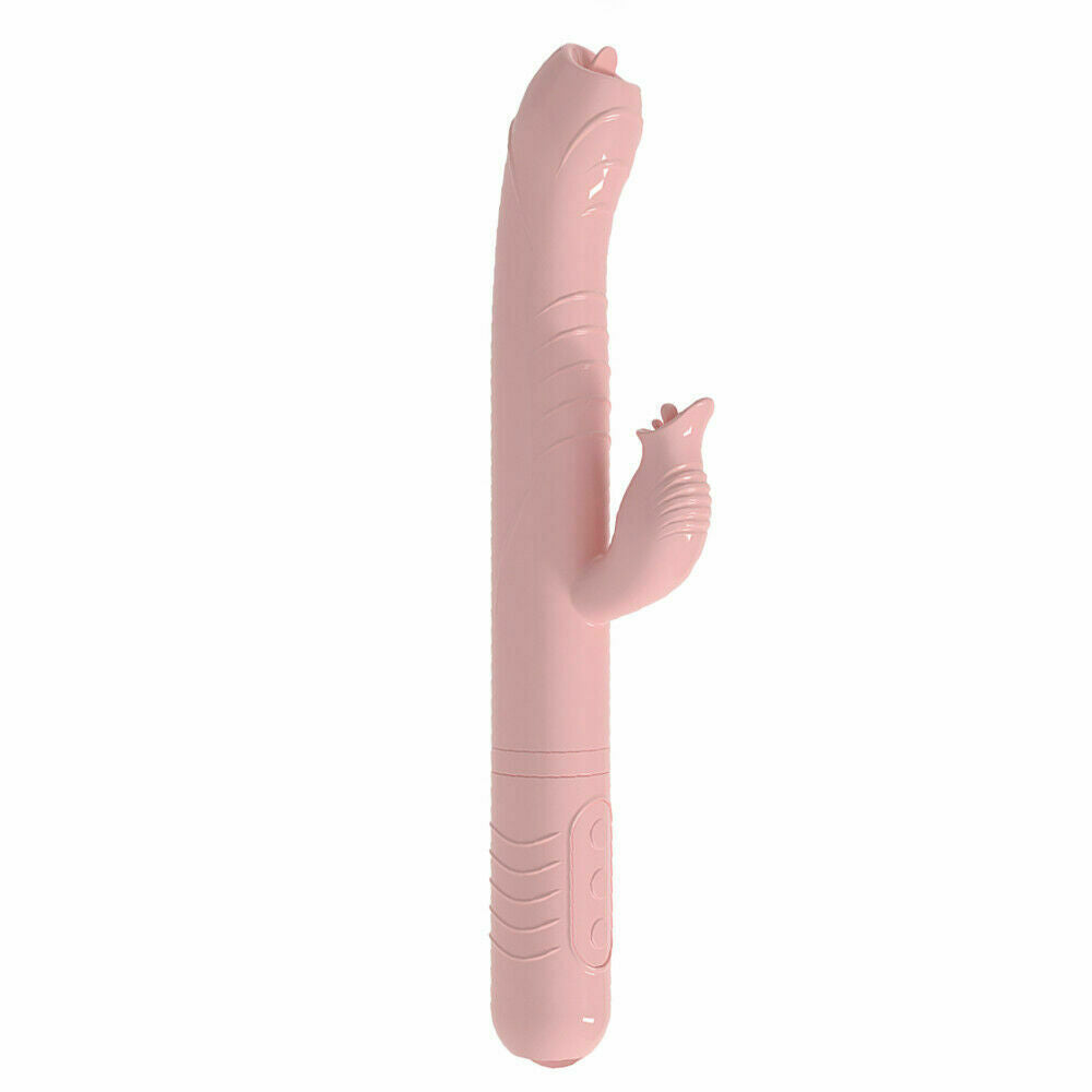 Thrusting & Fluttering Tongues Rabbit Vibrator, 44 Function