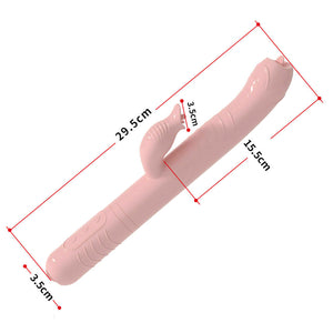 Thrusting & Fluttering Tongues Rabbit Vibrator, 44 Function