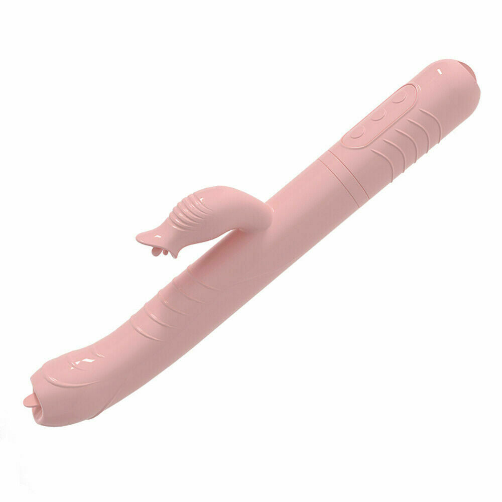 Thrusting & Fluttering Tongues Rabbit Vibrator, 44 Function