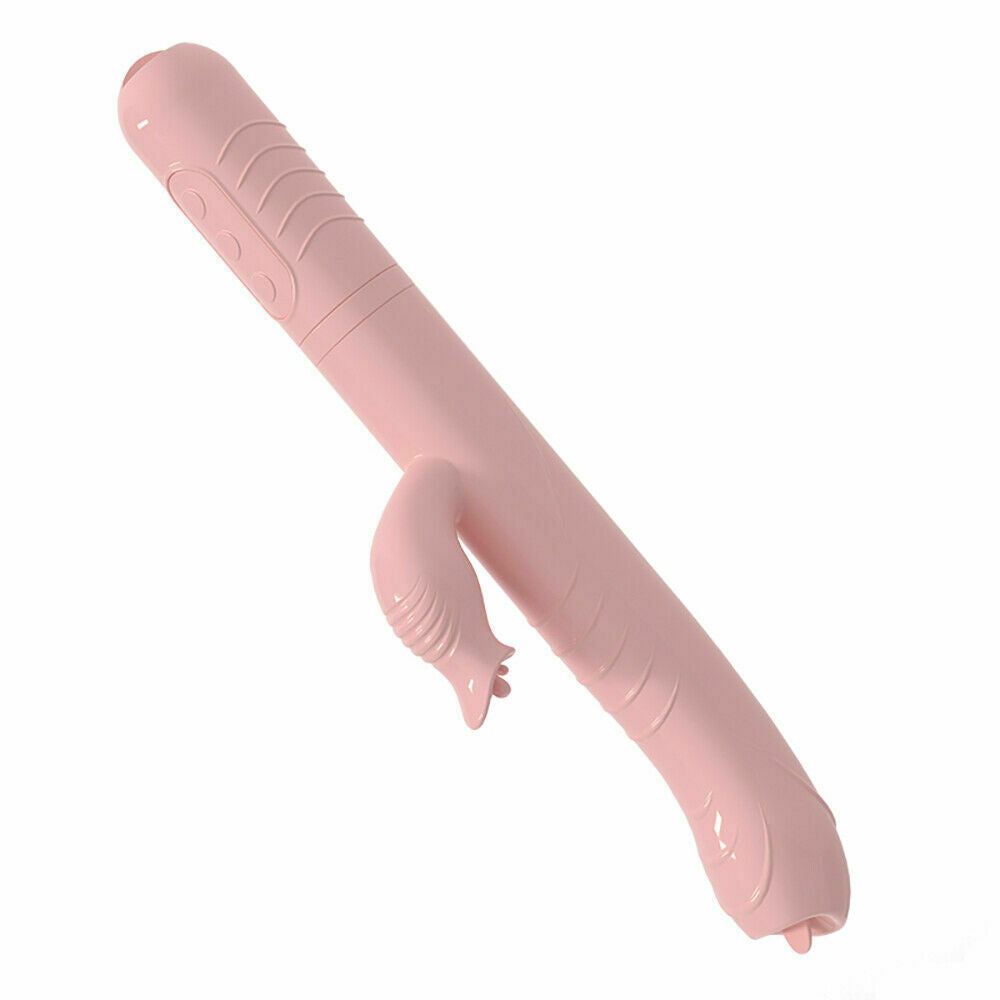 Thrusting & Fluttering Tongues Rabbit Vibrator, 44 Function