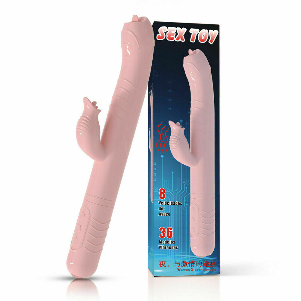 Thrusting & Fluttering Tongues Rabbit Vibrator, 44 Function