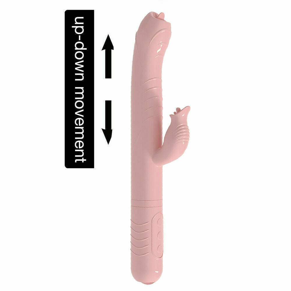 Thrusting & Fluttering Tongues Rabbit Vibrator, 44 Function