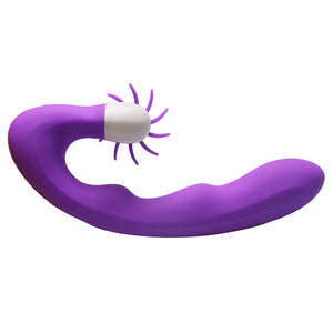 Silicone Vibrator II with Heating and Oral Sex Simulator, 20 Function