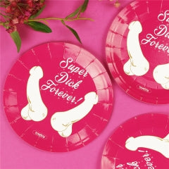 Lovetoy Super Dick Forever Bachelorette Paper Plates