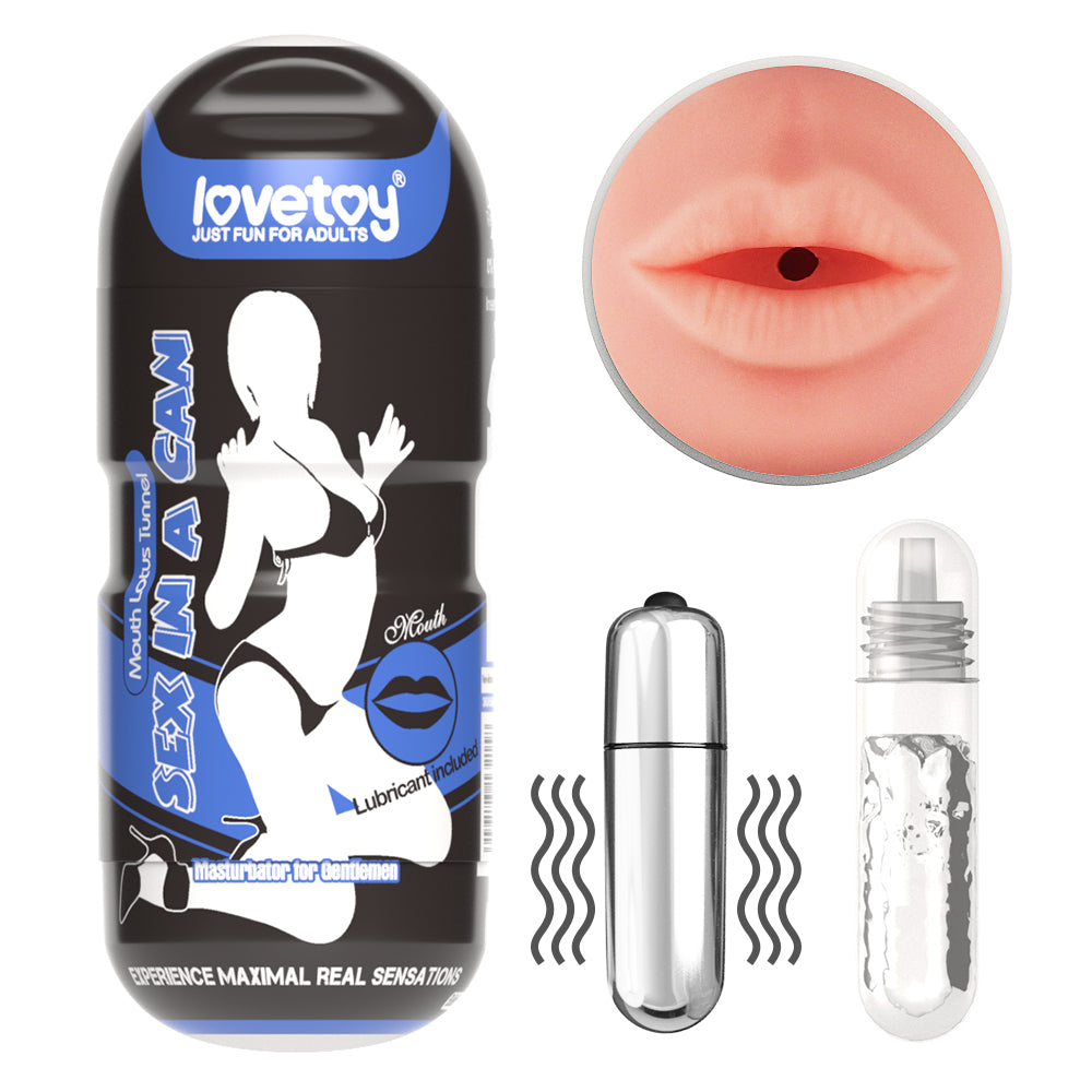 Lovetoy Sex In A Can Mouth Lotus Tunnel - Vibrating