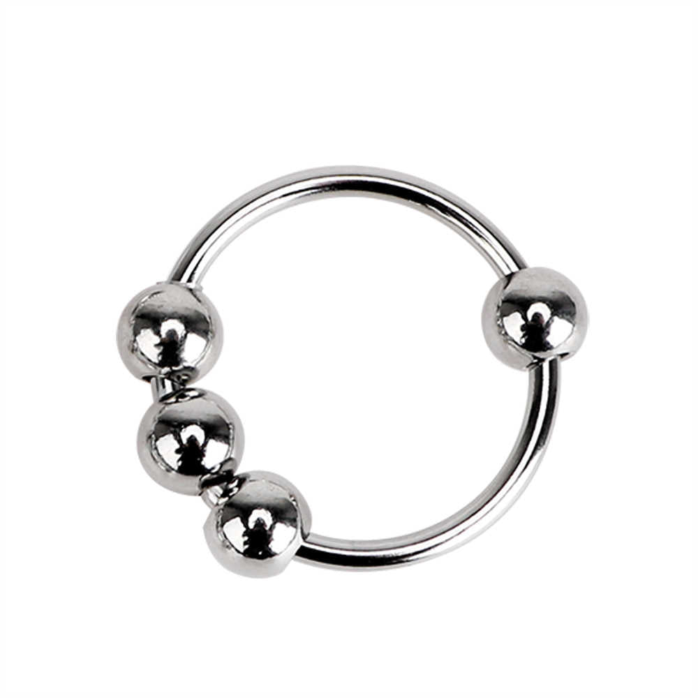 Stainless Steel 4 Ball Penis Ring (Multiple Sizes)