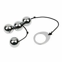 Load image into Gallery viewer, Four Heavy Duty Silver Anal Beads, 60g