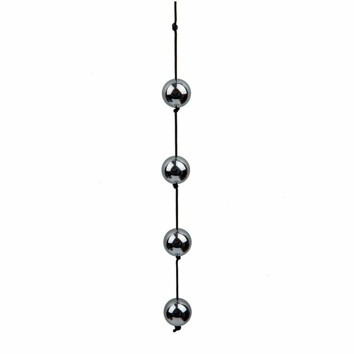 Four Heavy Duty Silver Anal Beads, 60g