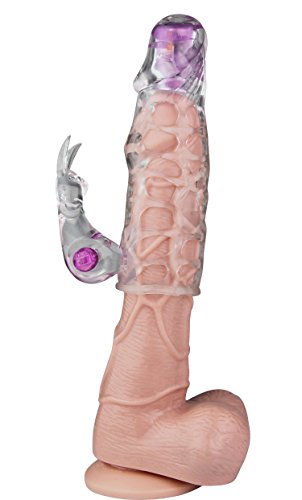 Textured Male Soft Reusable Penis Sleeve D