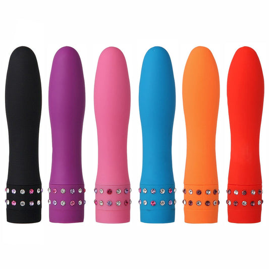 Sparkly Jeweled Mini Vibrator, 4 inch