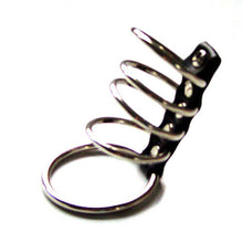 Load image into Gallery viewer, 5 Ring Steel Gate Chastity Device Cock Rings