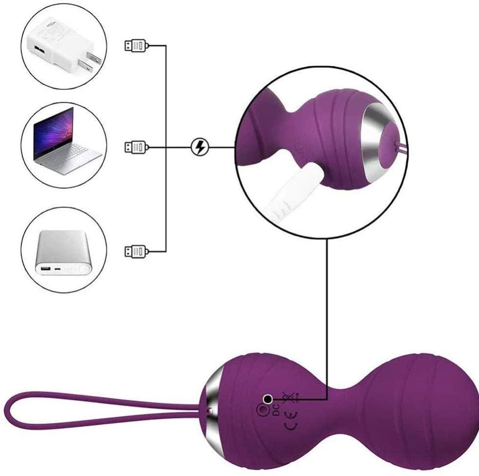 Vibrating Kegel Ball Kit with Remote, 3 pc, 10 function