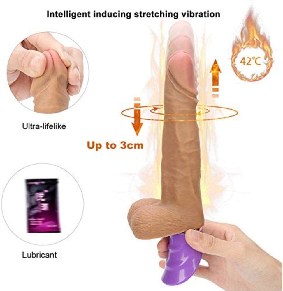 Intelligent Sensing Telescopic & Warming Thrusting Vibrator, 5 Function