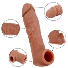Load image into Gallery viewer, Veiny Goodness Penis Extension Sleeve with Ball Loop II
