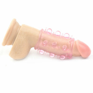Finger Crystal Soft Silicone Spike Ball Sleeve