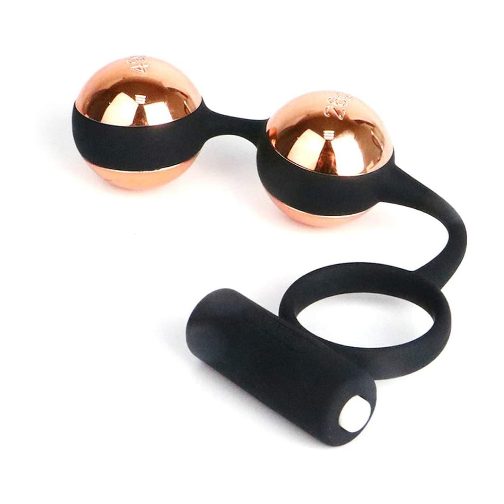 Stronger Glans Trainer Weighted Vibrating Cock Ring, 6pc