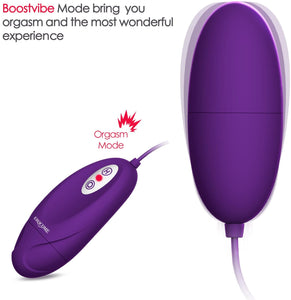 Slim Wired Bullet Love Egg with Remote Control, 12 Speed