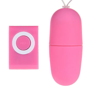 MP3 Shape Mini Bullet Egg Vibrator with Wireless Remote Control, 20 Mode
