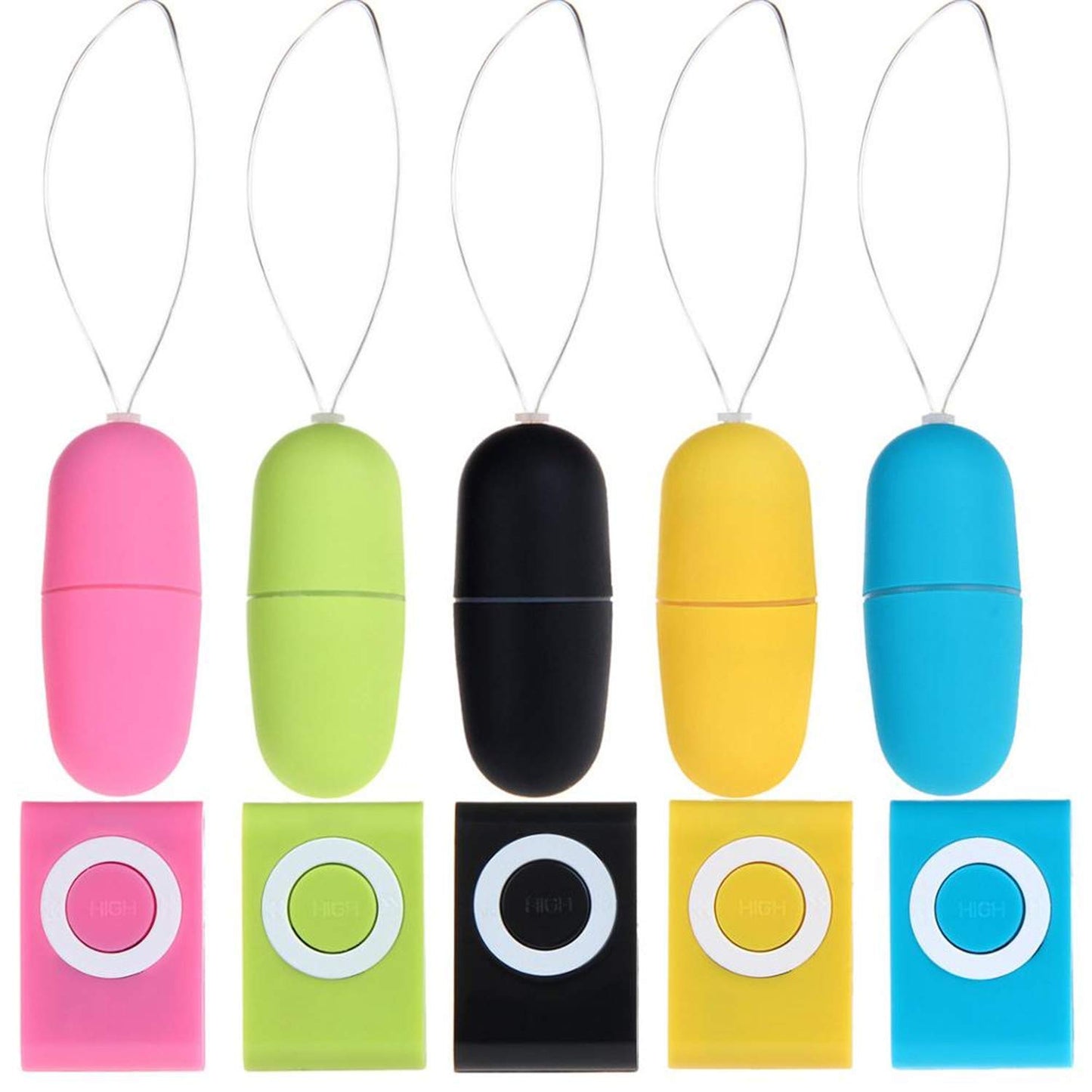 MP3 Shape Mini Bullet Egg Vibrator with Wireless Remote Control, 20 Mode