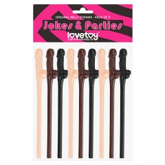 Lovetoy Original Willy Straws – Pack of 9