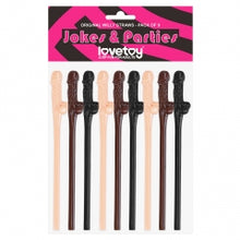 Load image into Gallery viewer, Lovetoy Original Willy Straws – Pack of 9