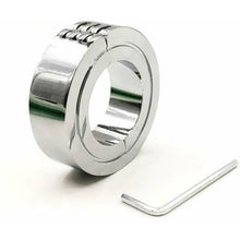 Load image into Gallery viewer, Stainless Steel Locking Hinged Balls / Penis Ring