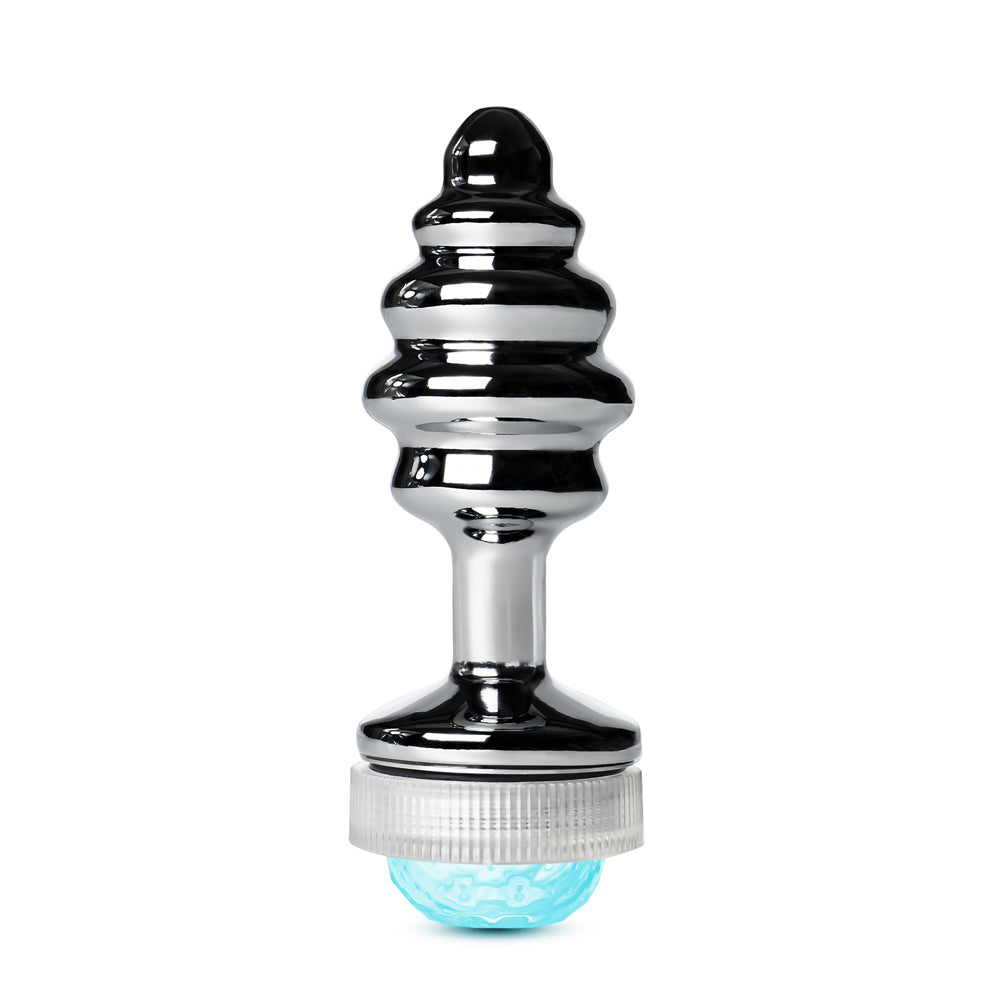 Light Up LED Metallic Butt Plug III with 21 Key Remote