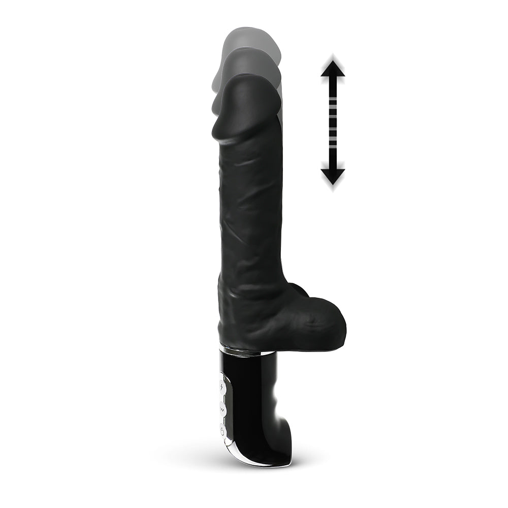 10.25" Rechargeable Vibrating & Thrusting Dildo, 8 Function