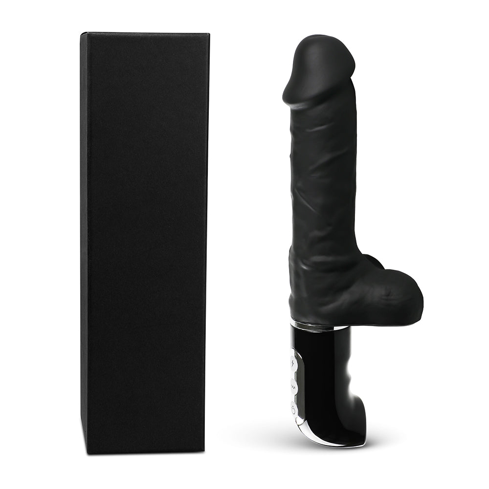 10.25" Rechargeable Vibrating & Thrusting Dildo, 8 Function