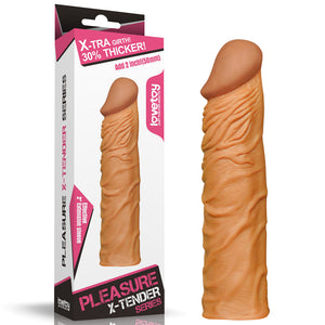 Lovetoy Add 2" Pleasure X Tender Penis Sleeve