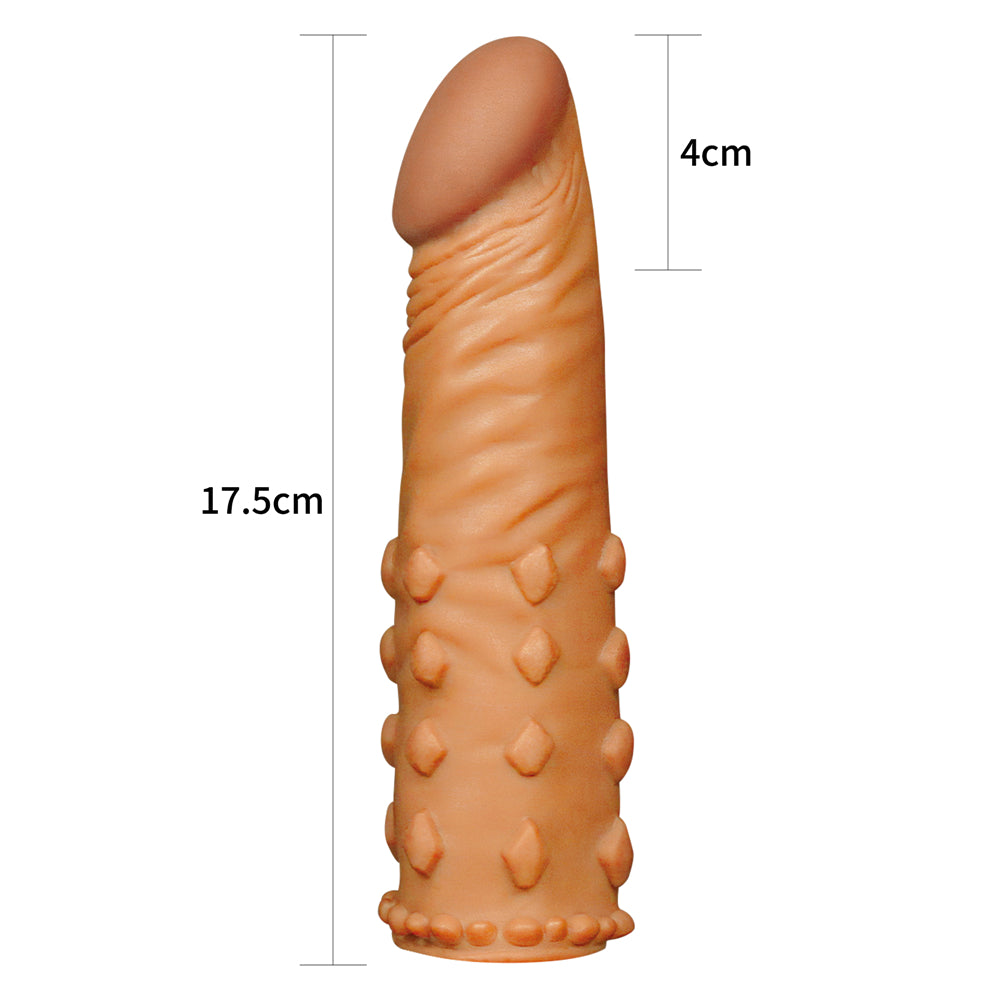 Lovetoy Add 2" Pleasure X Tender Penis Sleeve