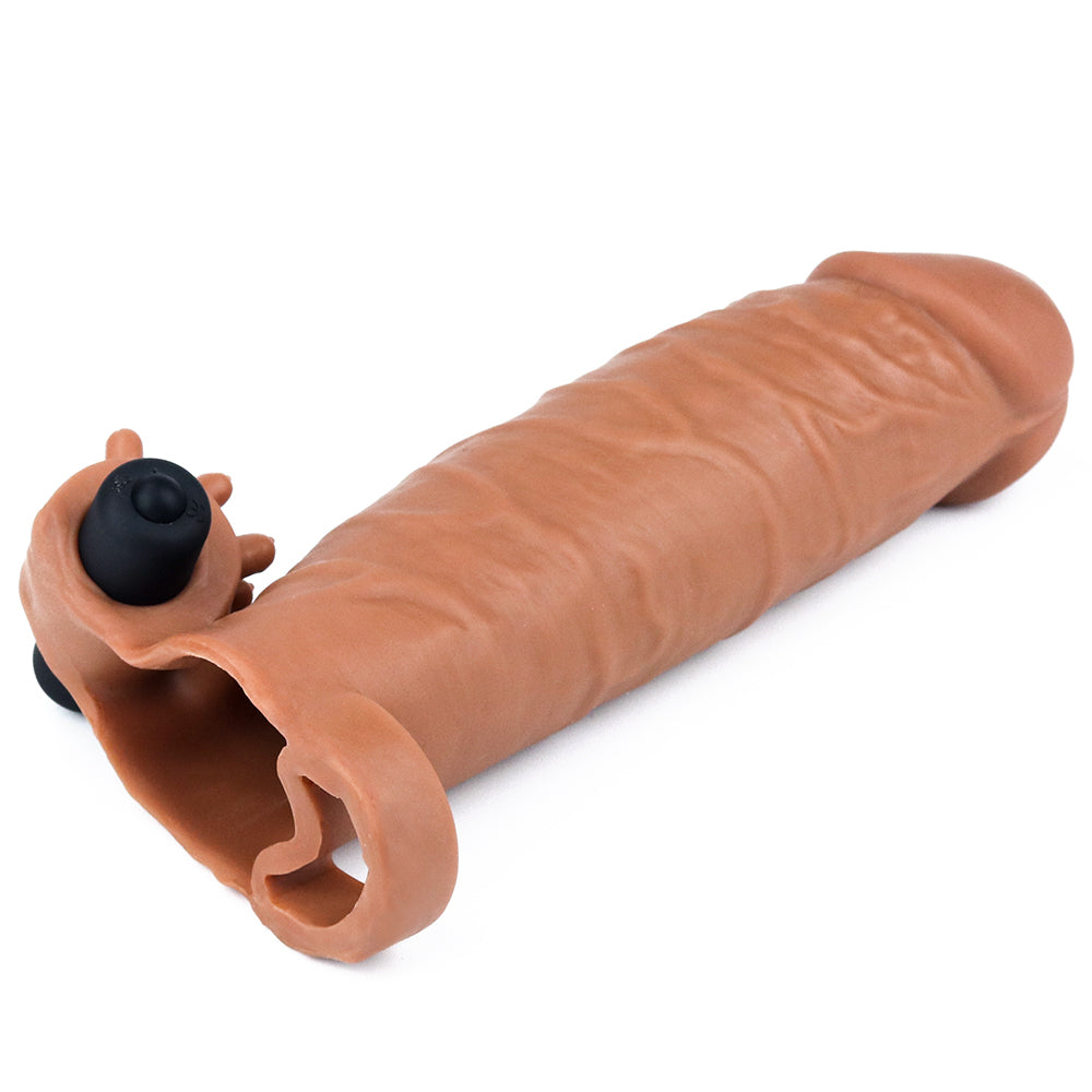 Lovetoy Add 2" Pleasure X Tender Vibrating Penis Sleeve