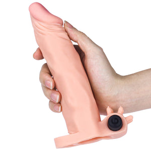 Lovetoy Add 2" Pleasure X Tender Vibrating Penis Sleeve