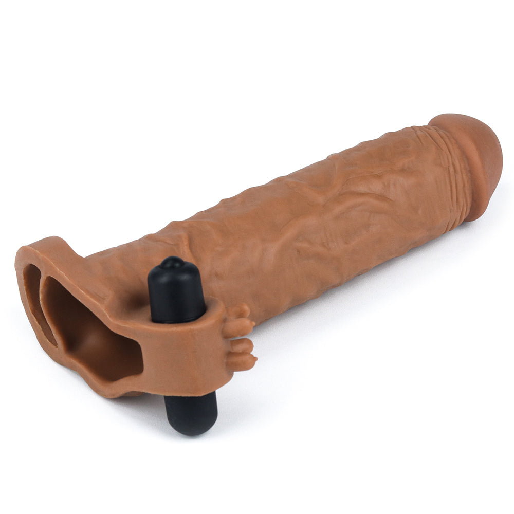 Lovetoy Add 2" Pleasure X Tender Vibrating Penis Sleeve