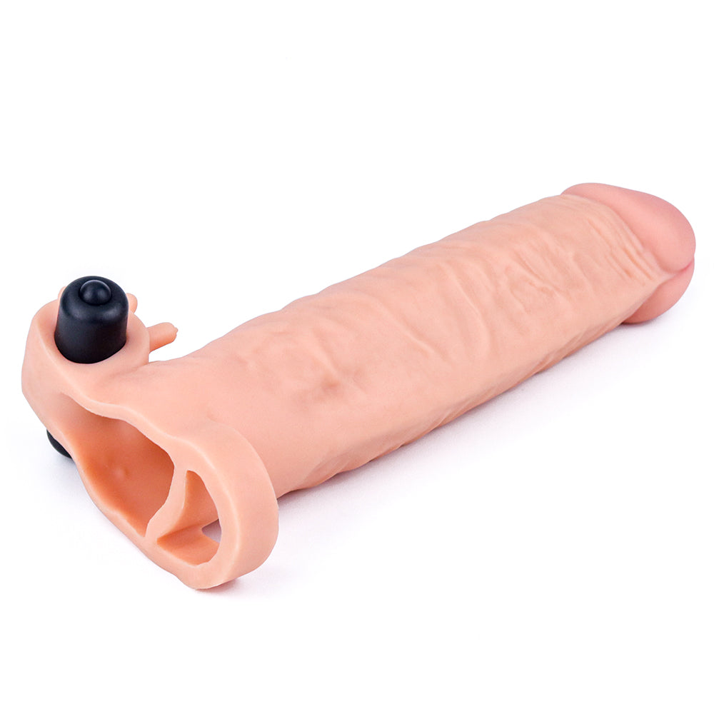 Lovetoy Add 2" Pleasure X Tender Vibrating Penis Sleeve