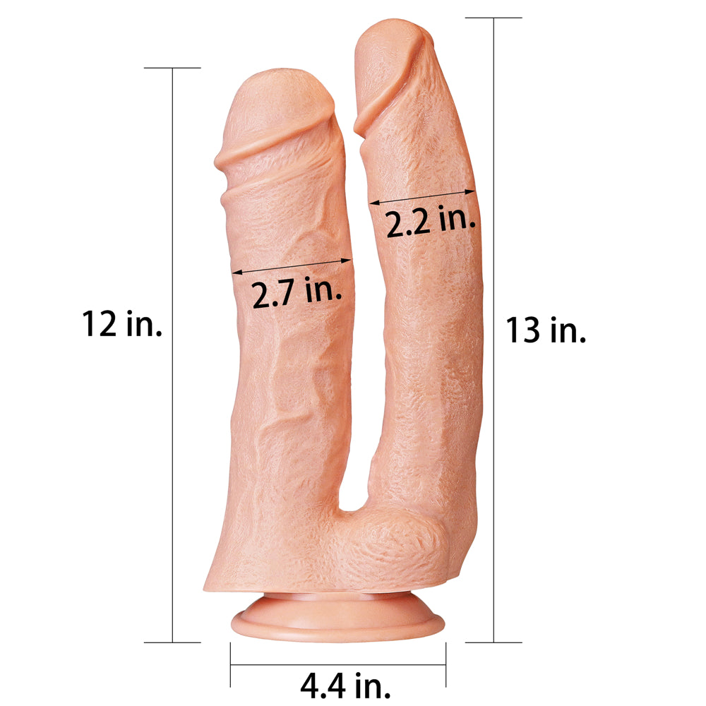 Lovetoy 12'' Realistic Mega Double Dildo