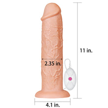 Load image into Gallery viewer, Lovetoy 11&#39;&#39; Realistic Long Vibrating Dildo