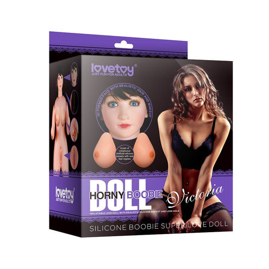 Lovetoy Silicone Boobie Super Love Doll (Black)