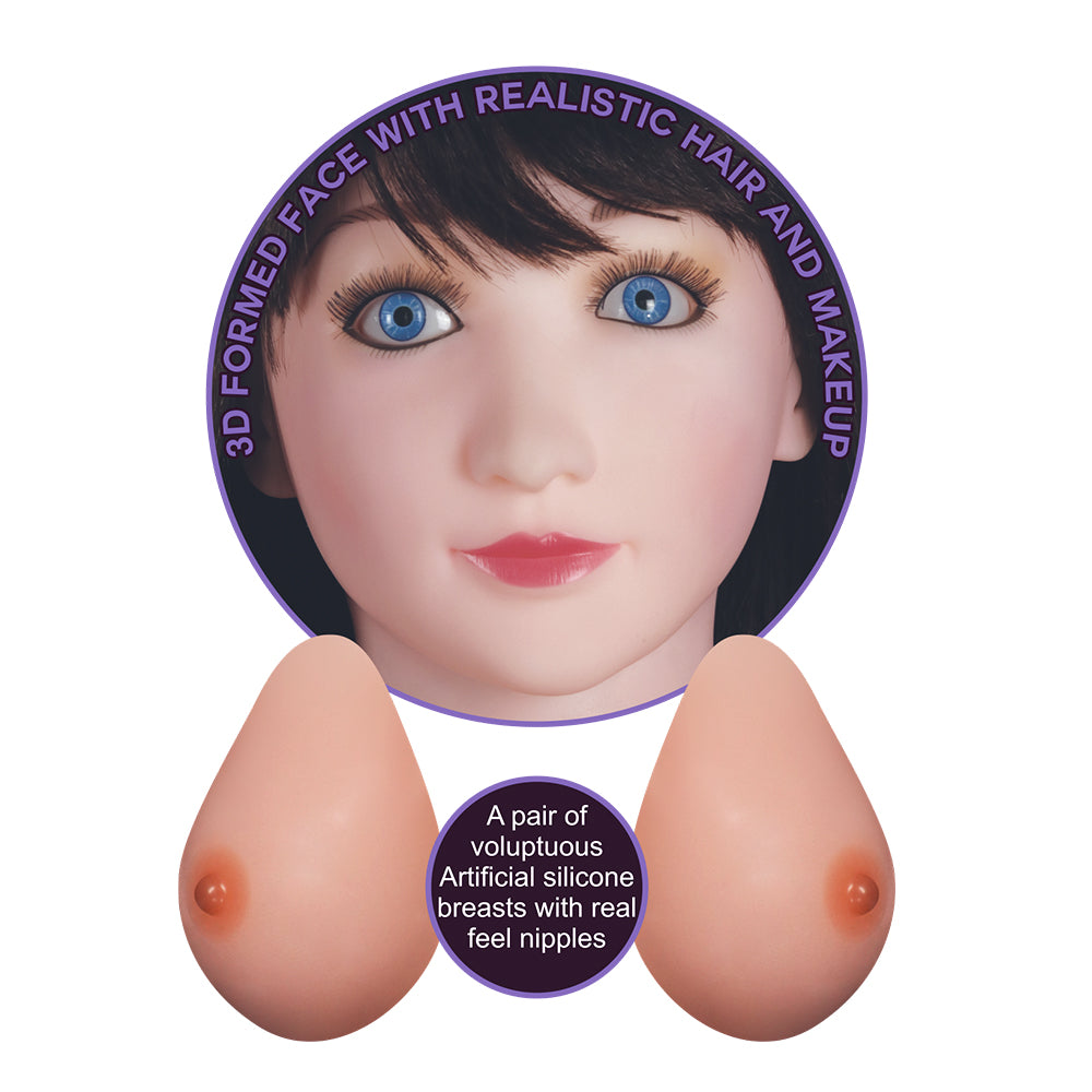 Lovetoy Silicone Boobie Super Love Doll (Black)