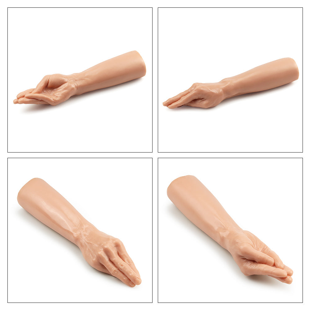 13.5" Tapered Fingers Fisting Hand Dildo