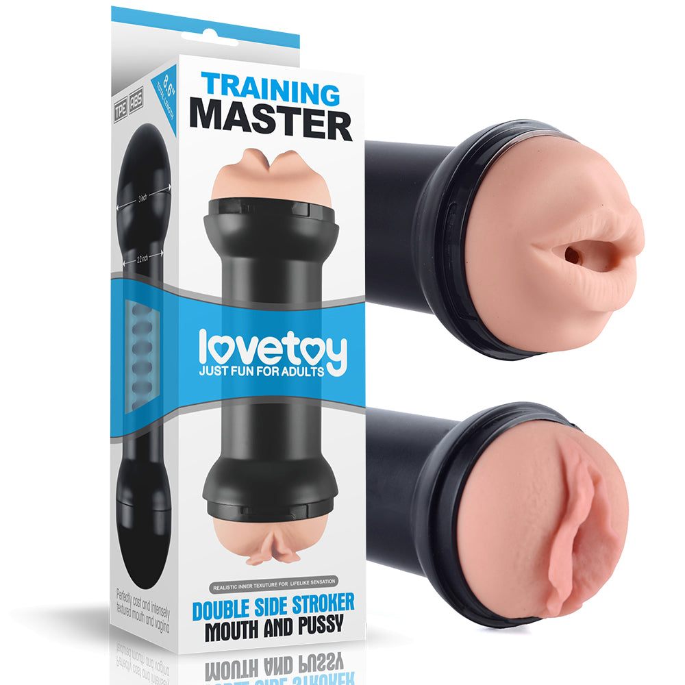 Lovetoy Training Master Double Side Stroker Mouth and Pussy