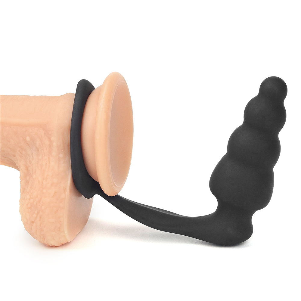 Combo Master Cockring with Butt Plug