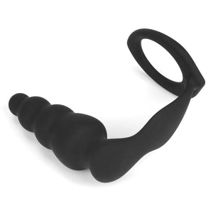 Combo Master Cockring with Butt Plug
