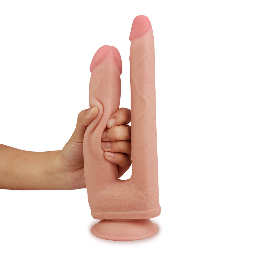 Lovetoy Skinlike Double Penetration Soft Cock, 7.8 inch