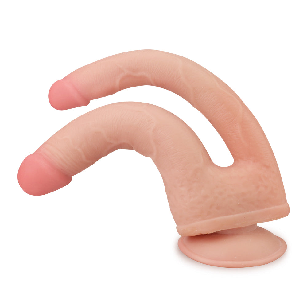 Lovetoy Skinlike Double Penetration Soft Cock, 7.8 inch