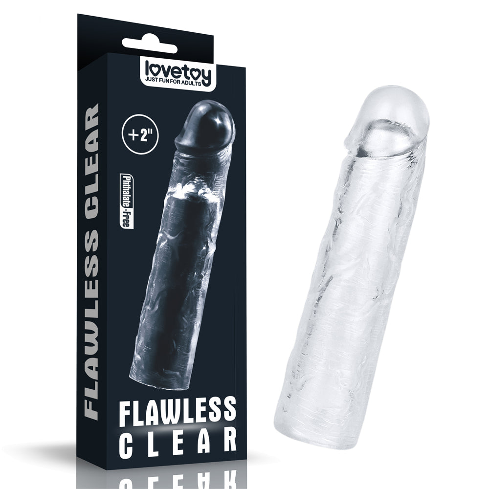 Lovetoy Flawless Clear Penis Sleeve Add 2''