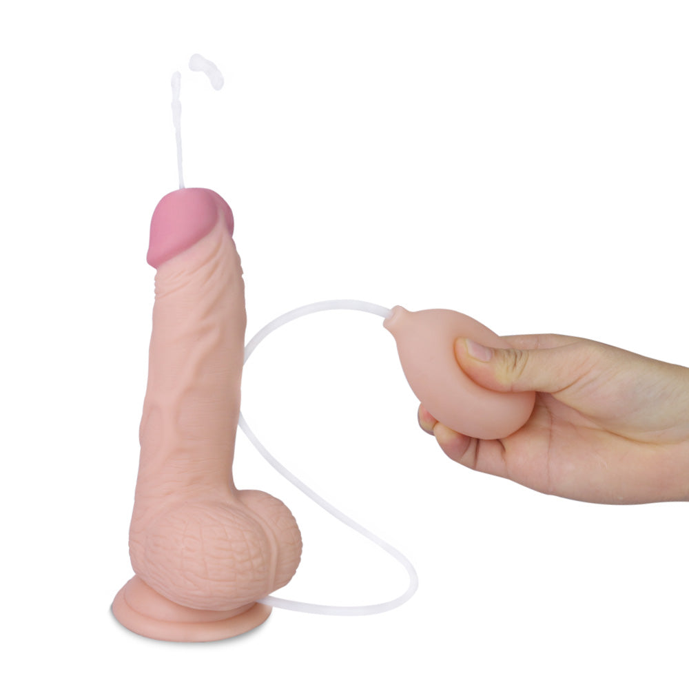 Lovetoy 8" Soft Ejaculation Cock with Ball