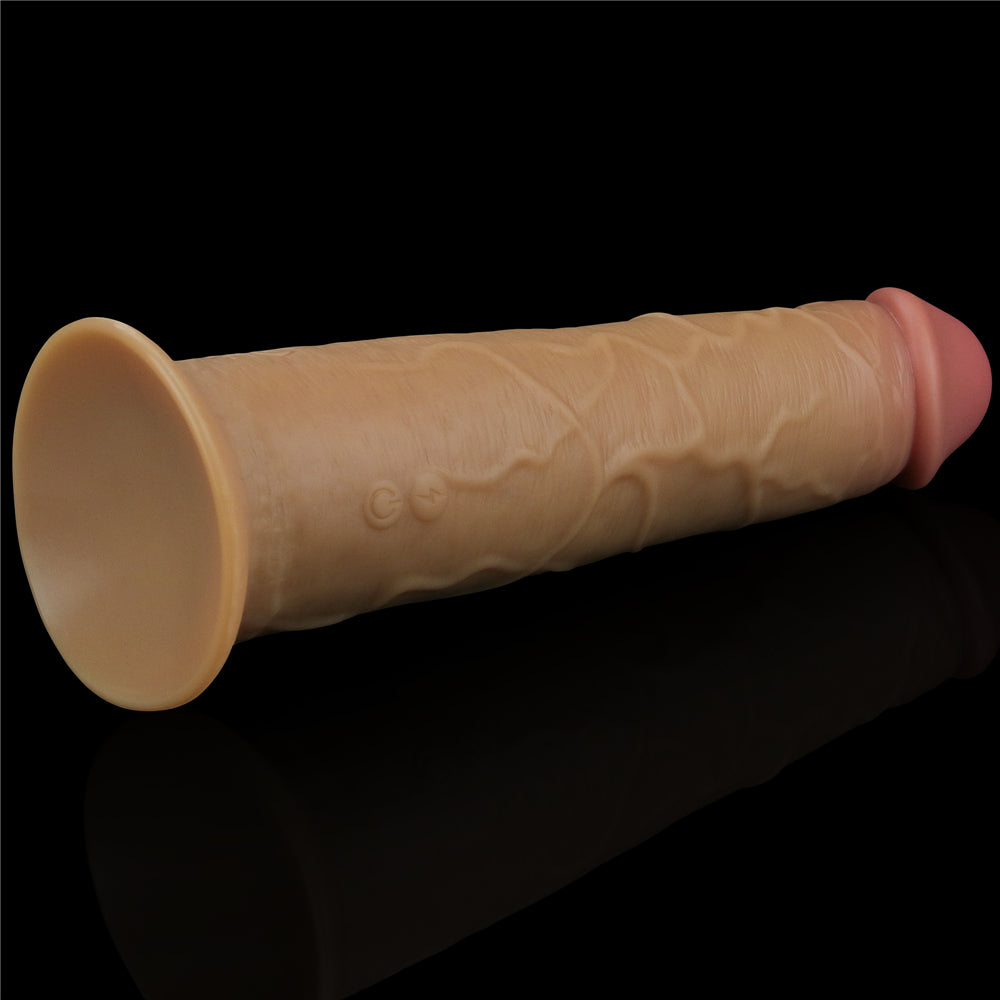 Lovetoy 8" Dual Layered Silicone Rotator, 10 Function