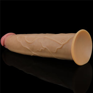 Lovetoy 9" Dual Layered Silicone Rotator, 10 Function